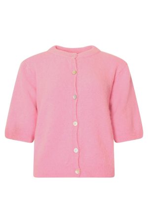 Noella - Kae Ss Knit Cardigan 12940086 - 549 - Blush Online Hot Salg