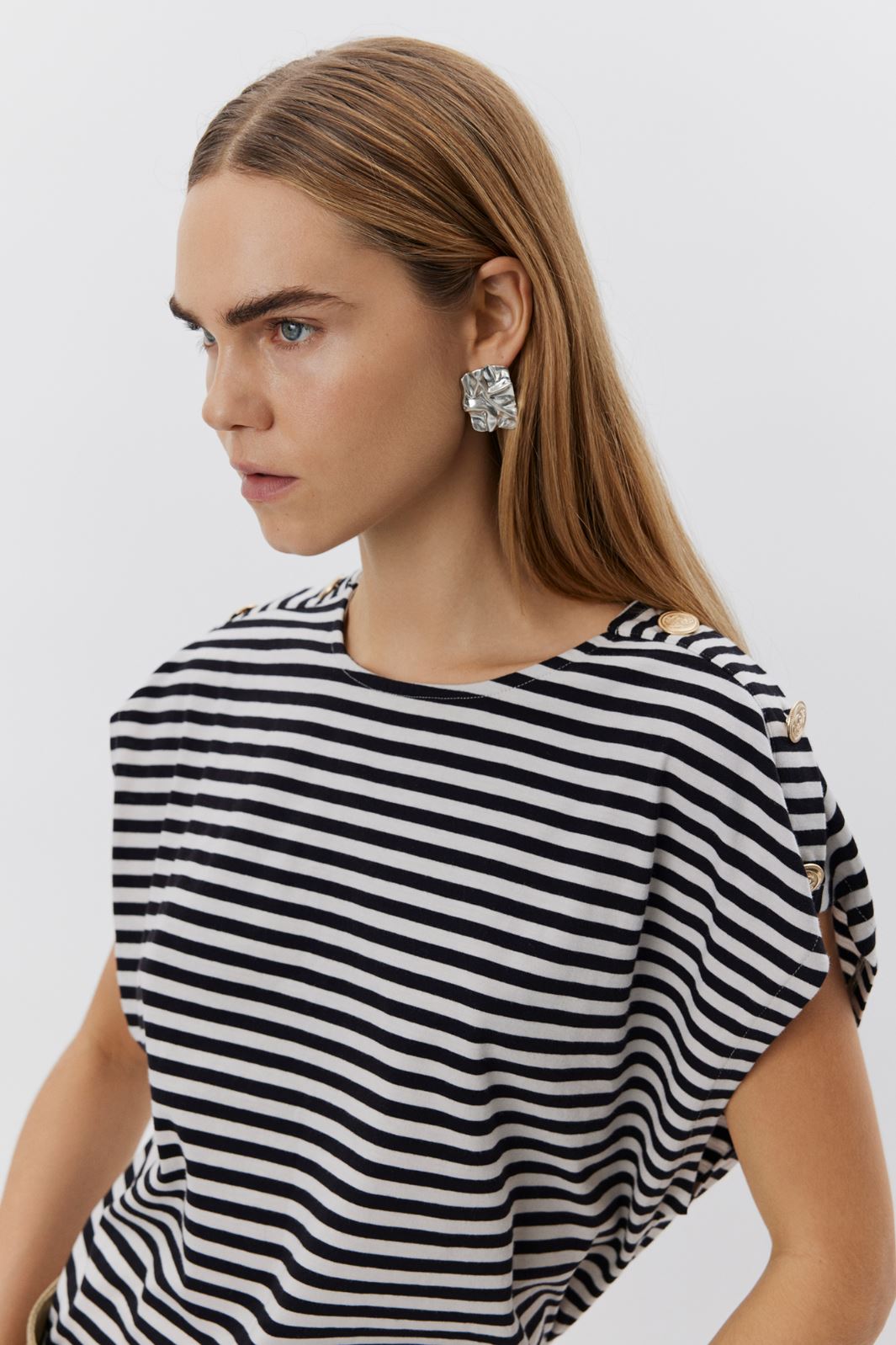 Sofie Schnoor - Baysw T-Shirt S251190 - 1017 - Black Striped
