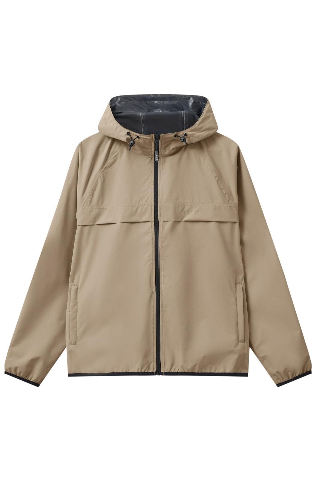 H2O - Rømø Lw Rain Jacket Packable - 1034 Warm Grey Online salg