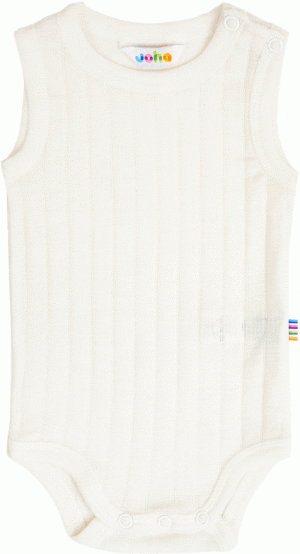Joha - Body without sleeves - Natur - Uld/Silke Levere