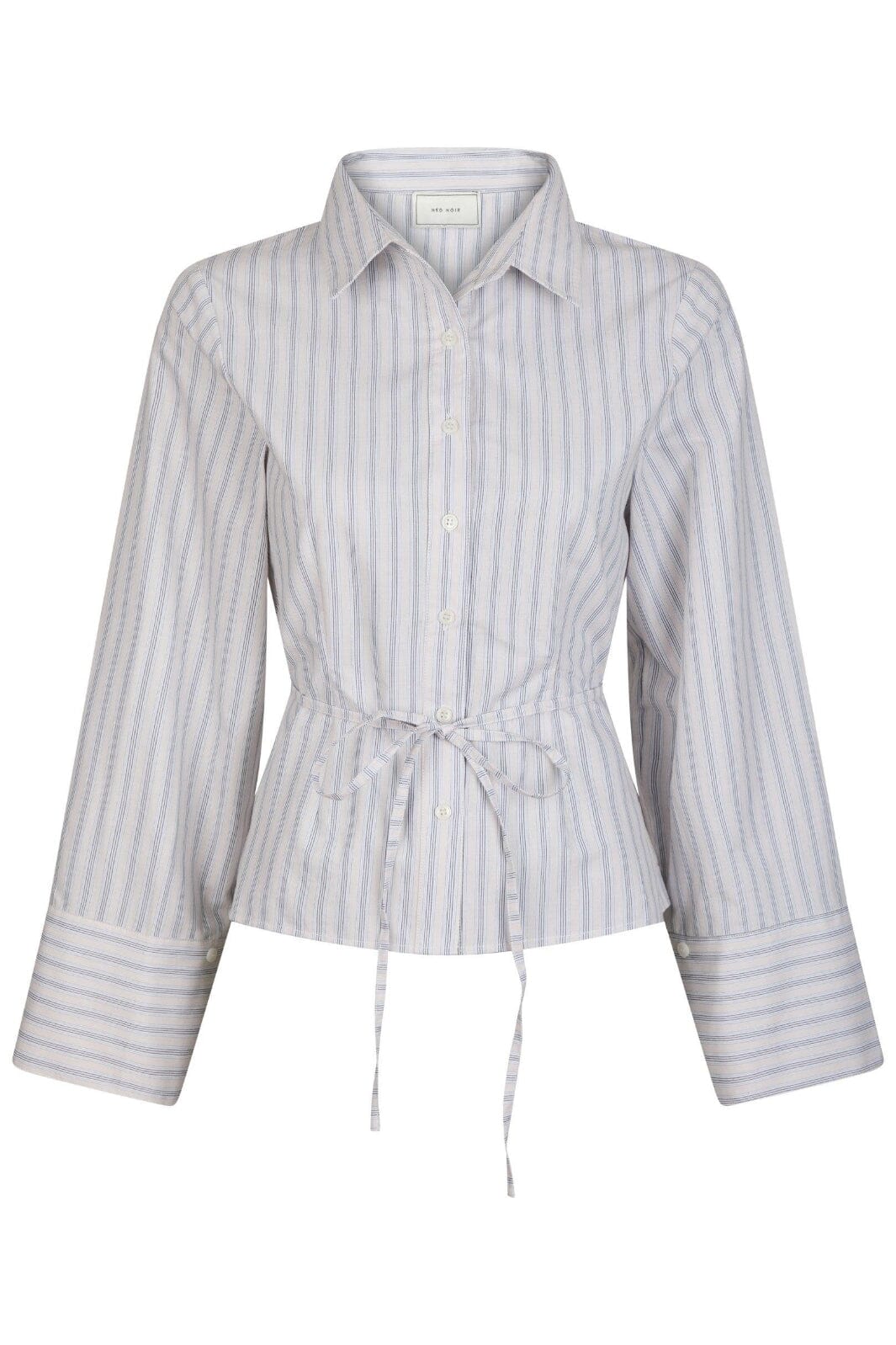 Neo Noir - Clarida Stripe Shirt 164934 - 122 - Creme på udsalg