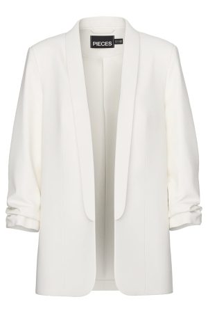 Pieces - PcBoss 3/4 Blazer - Cloud Dancer