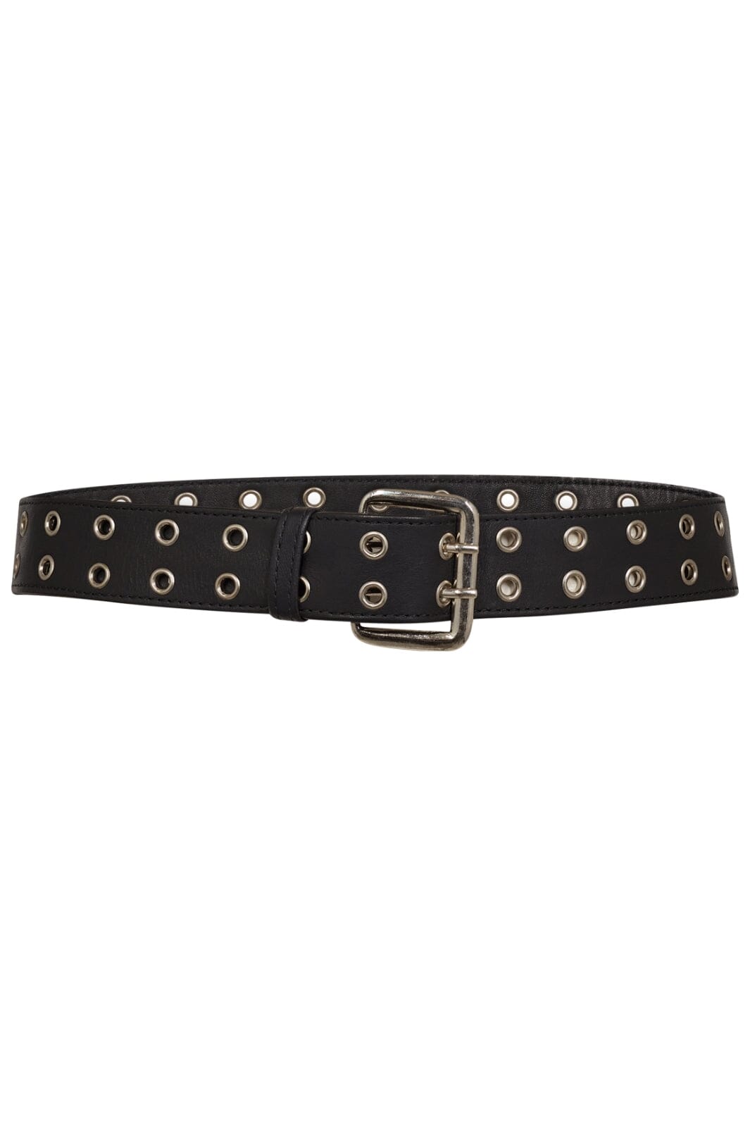 Co´Couture - Phoebecc Leather Eyelet Belt 39036 - 96 - Black Mode