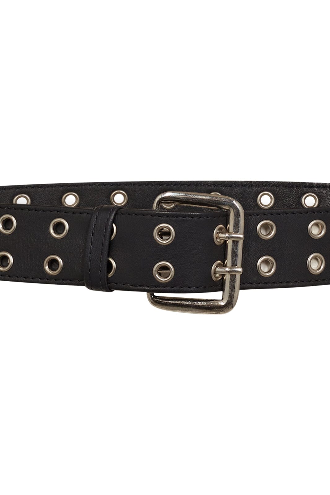 Co´Couture - Phoebecc Leather Eyelet Belt 39036 - 96 - Black Mode