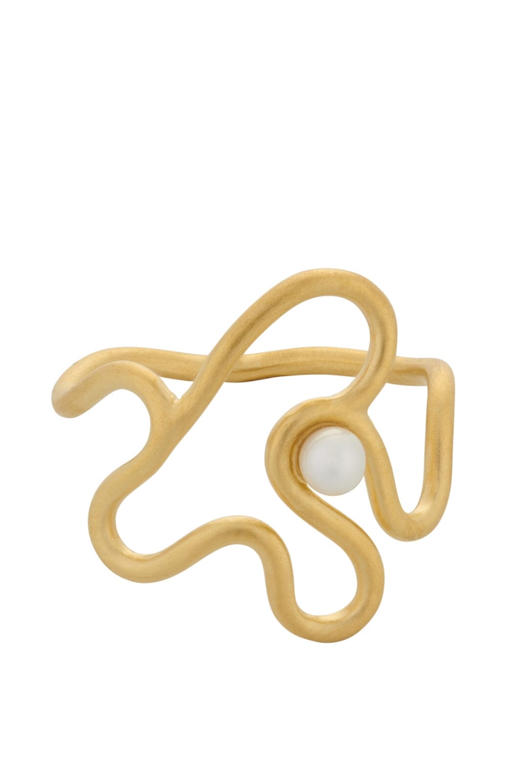 Pernille Corydon Jewellery - Bay Pearl Ring - Golden Plated