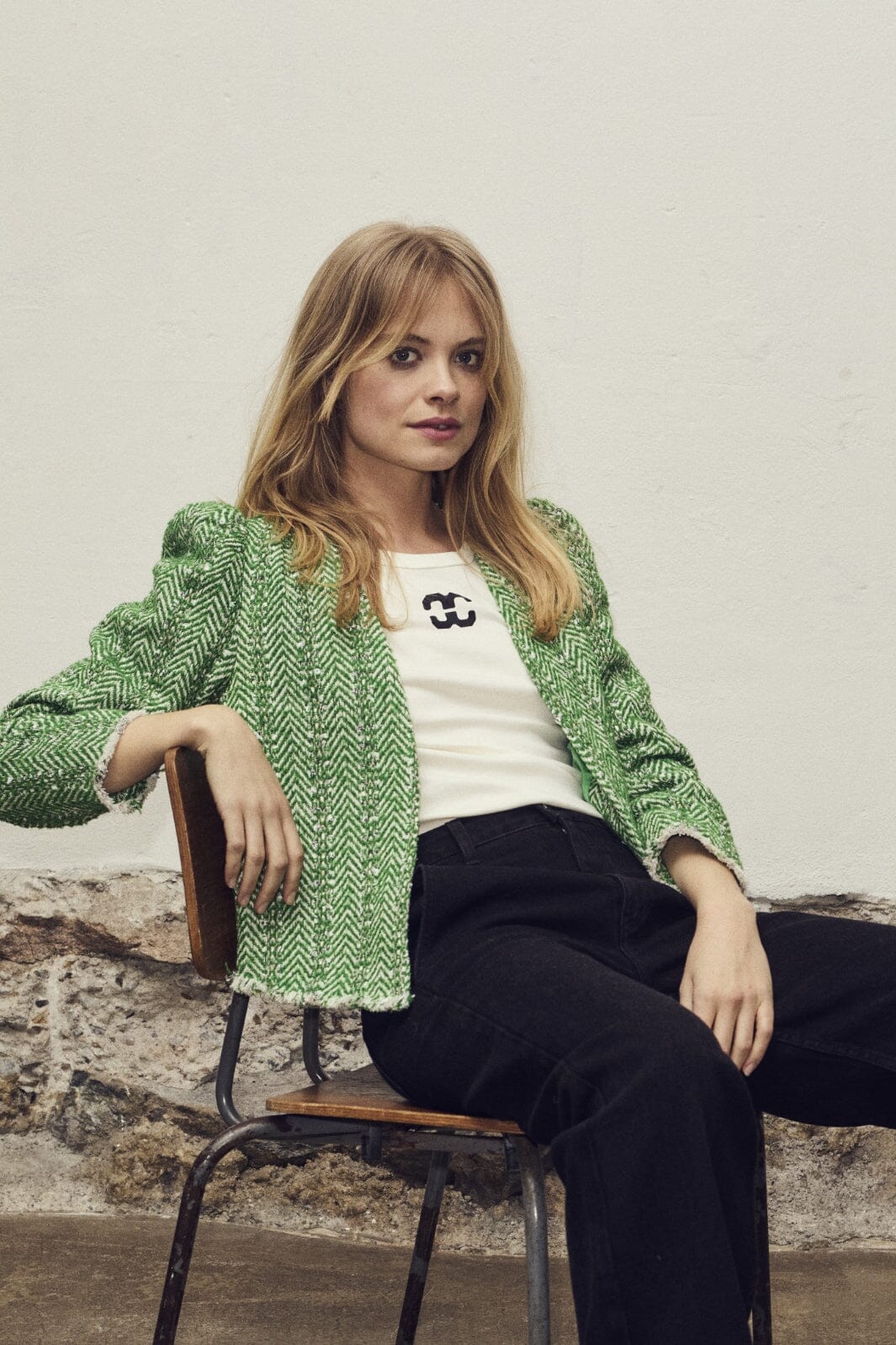 Co´couture - Alviecc Boucle Jacket 30124 - 34 Green