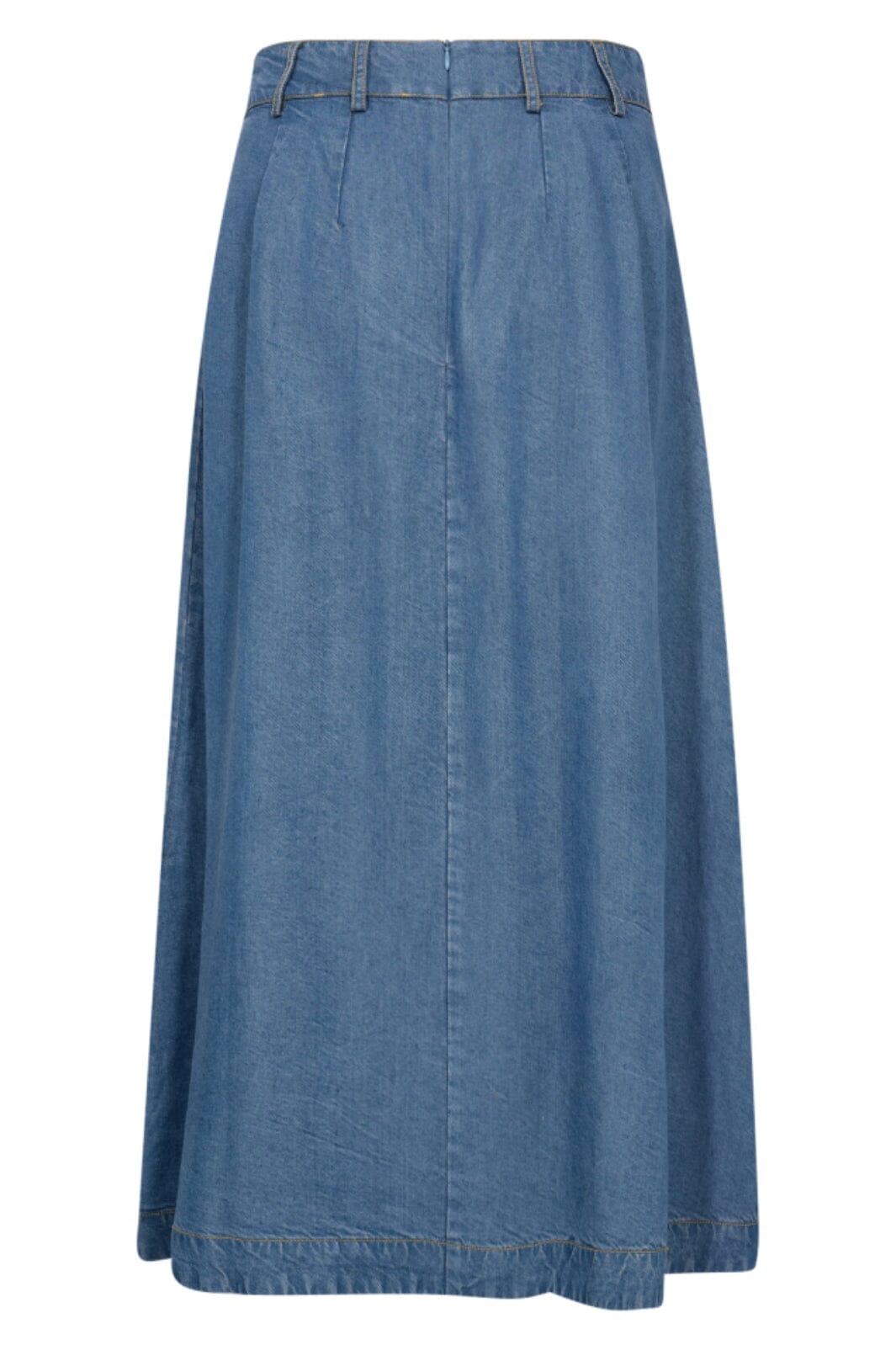 Forudbestilling - Co´Couture - Anyacc Denim Pleat Skirt 34181 - 552 - Denim Blue