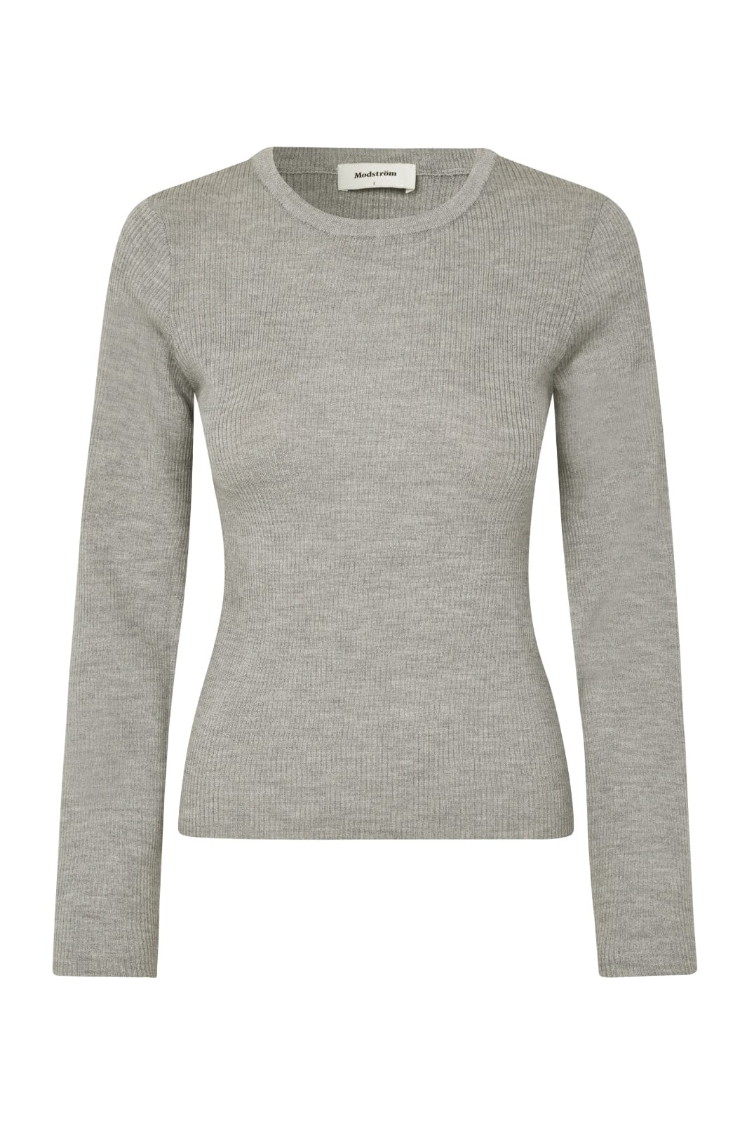 Modström - Hirokimd O-Neck - 7087 Grey Melange