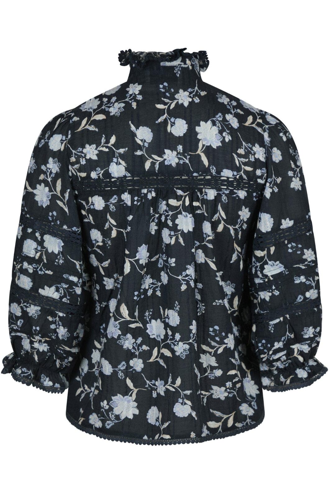 neo-noir-lyla-night-flower-blouse-navy_1.jpg Neo Noir - Lyla Night Flower Blouse - Navy Levere