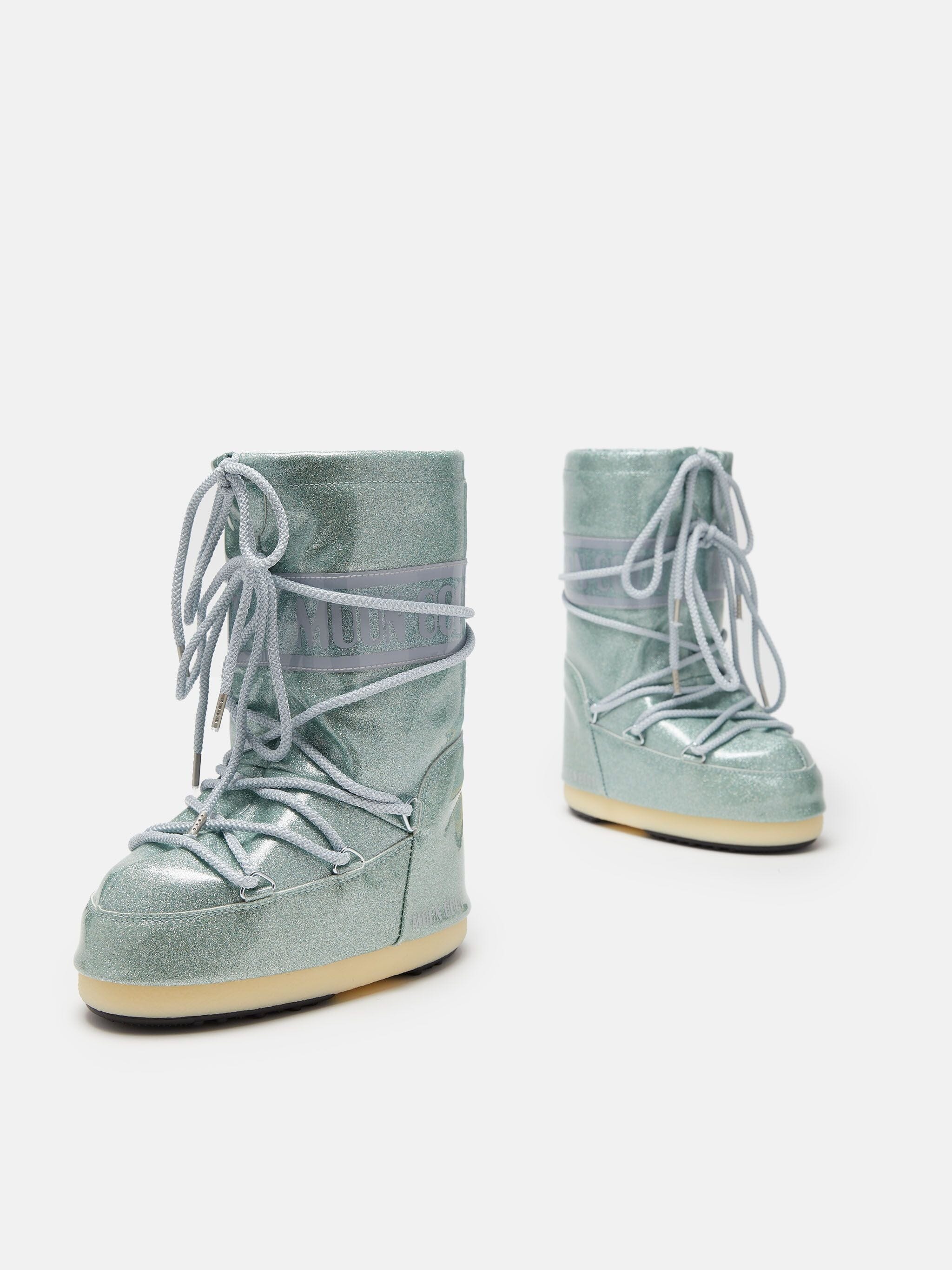 Moon Boot - Mb Icon Jr Glitt - F001 Light Blue