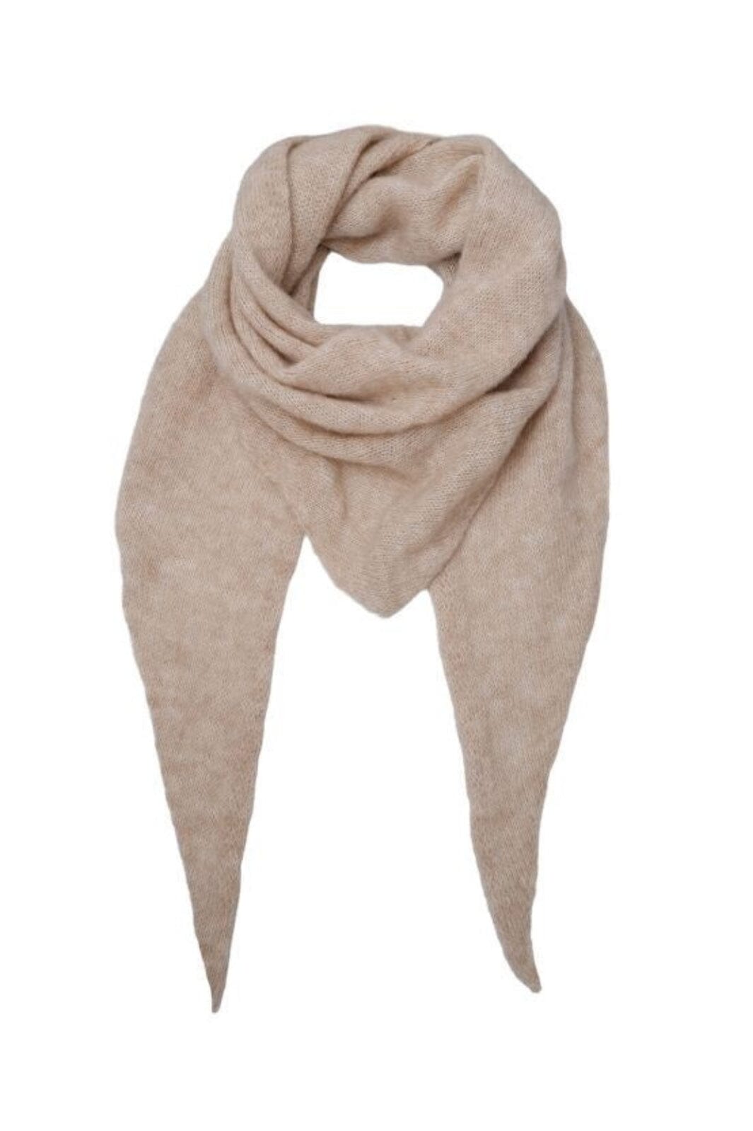 Black Colour - Bcdell Knitted Medium Scarf 208358 - Natural Levere