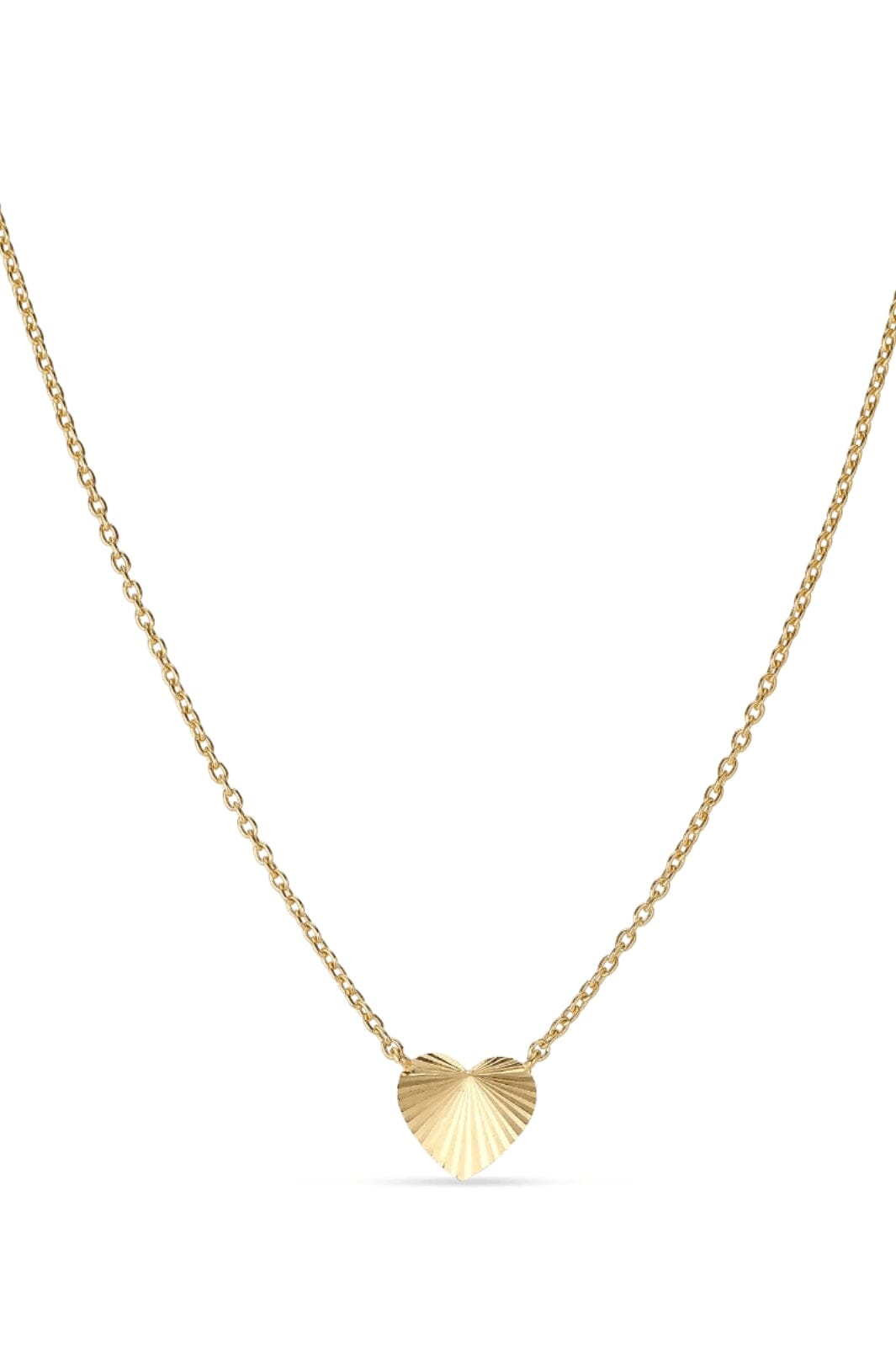 Jane Kønig - Reflection Heart necklace - Forgyldt