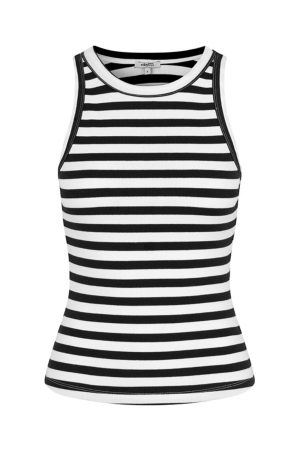MbyM - Jaxson-M - White Black Stripe Online Hot Salg