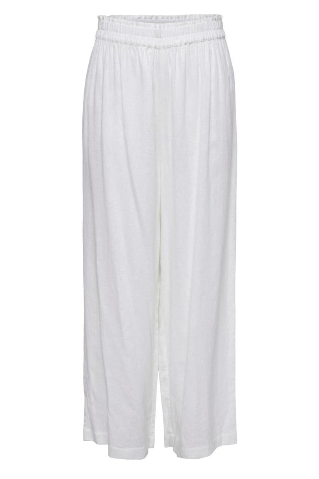 Only - Onltokyo Linen Blend Pant - 3926545 Bright White Online salg
