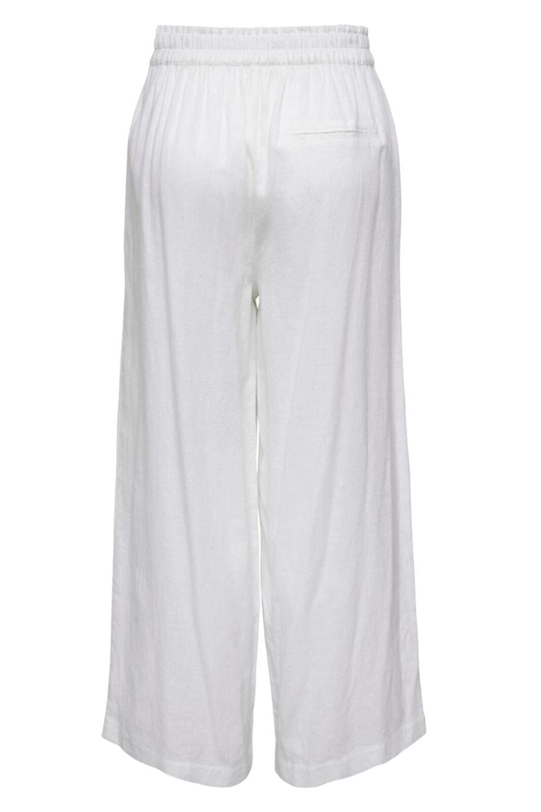 Only - Onltokyo Linen Blend Pant - 3926545 Bright White Online salg