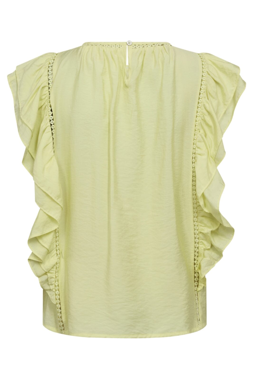 Co´Couture - Callumcc Frill Pintuck Top 35830 - 811 - Citrus Udsalg