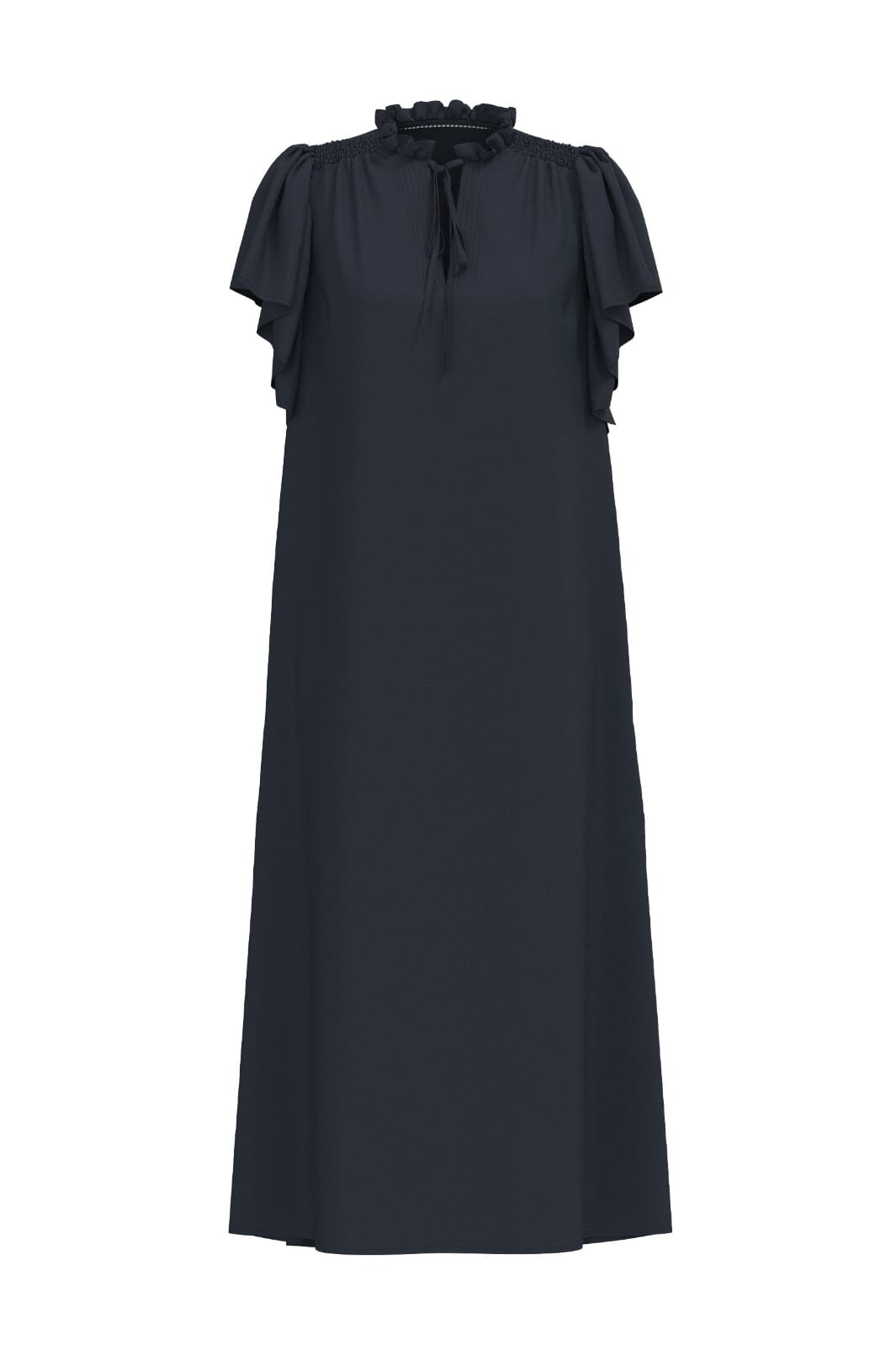 Co´couture - Heracc Ss Frill Dress 36421 - 61 Ink