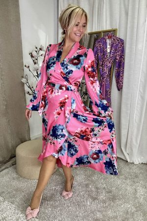 Cras x Molly&My - Laracras Dress - 8055 Big Blossom Pink