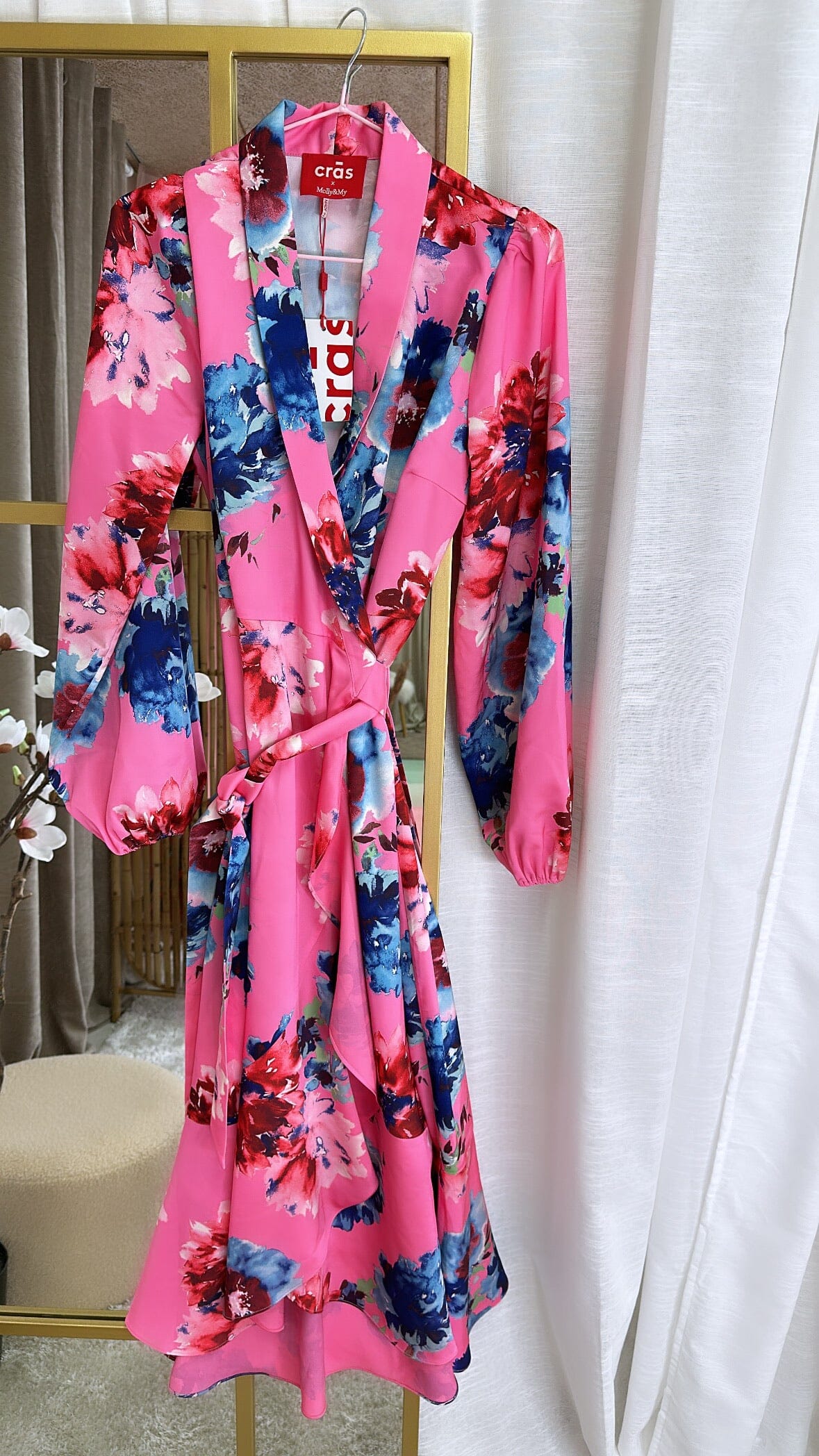 Cras x Molly&My - Laracras Dress - 8055 Big Blossom Pink