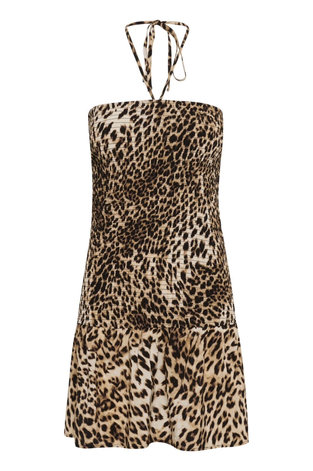 Forudbestilling - Gestuz - Gzgeopa P Tube Short Dress 10910511 - 107683 - Leopard Butter Yellow