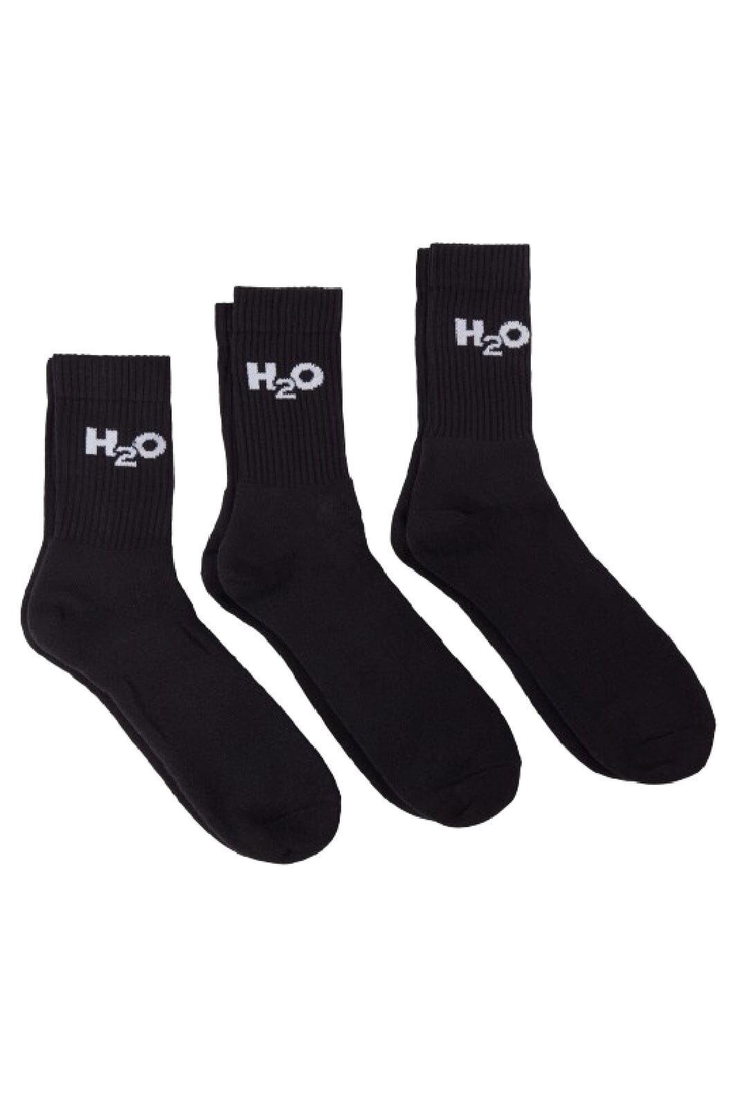 H2O - 3-Pack Sock - 3500 Black Udsalg