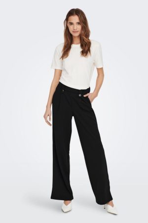 Only - Onlsania Button Pant - 4111882 Black