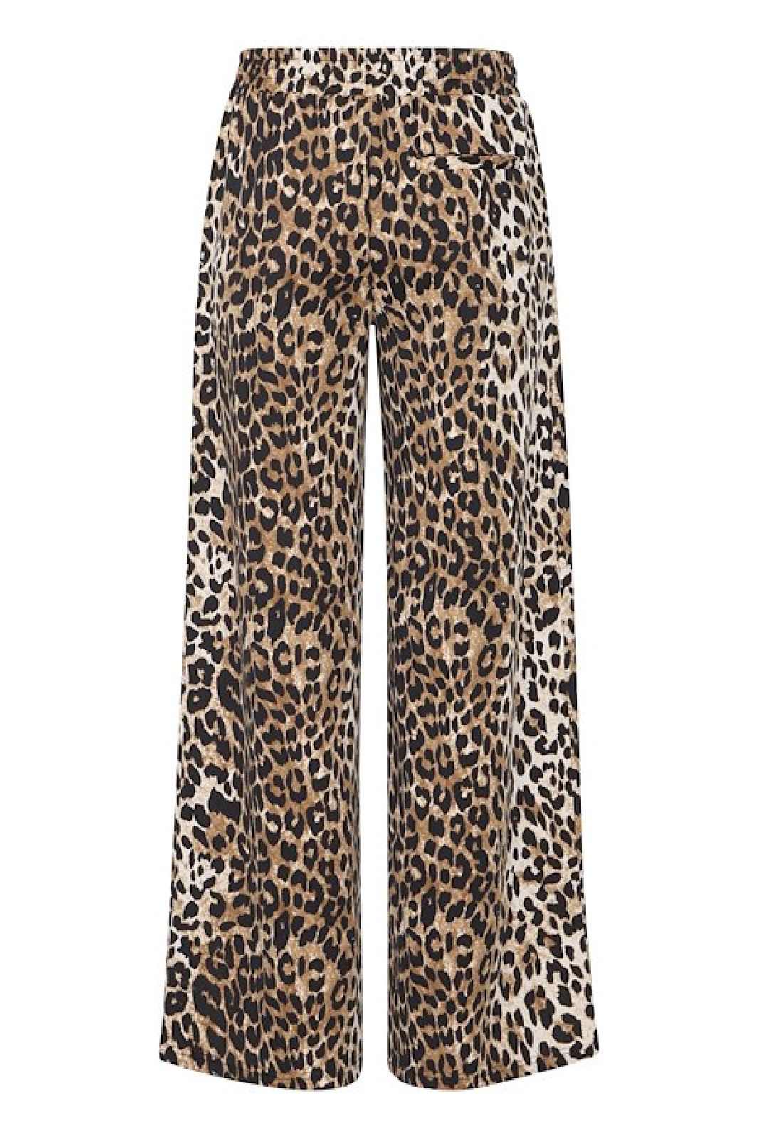 Ichi - Ixkate Leop Wide Long Pant - 205020 Kate Leop Print