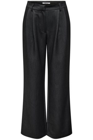 Only - Onlhattie Pleat Mel Str Pant Tlr 15304707 - 4761285 - Black