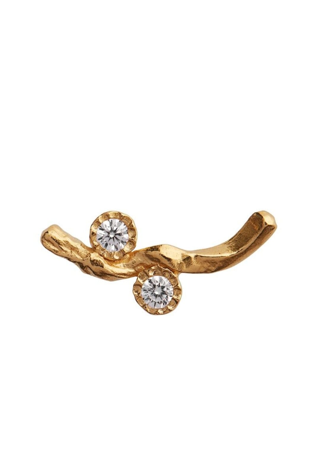 Stine A - Flow Earring With Two Stones - 1322-02-S