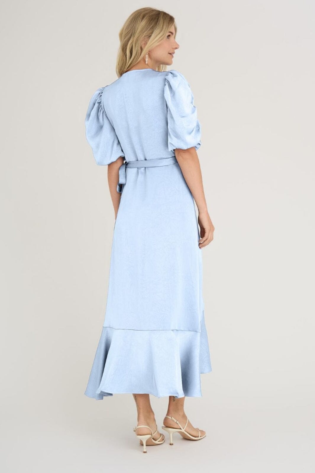 Forudbestilling - A-VIEW - Sinda Dress AV4922 - 282 - Light Blue Online Hot Salg