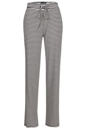 Liberte - Natalia-Straight-Pants - Black Creme Small Stripe