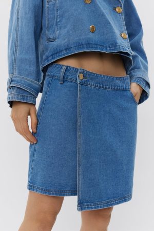 Sofie Schnoor - Thinasw Skirt S251254 - 5002 - Denim Blue