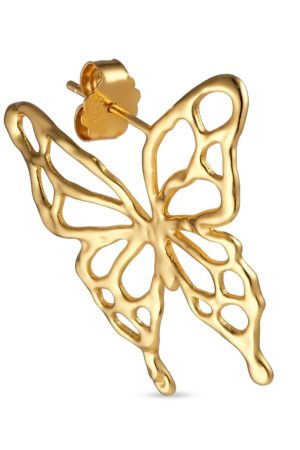 Jane Kønig - Butterfly Earring - Forgyldt