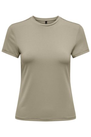 Only - Onlea S/S Top O-Neck - 4671623 Pure Cashmere