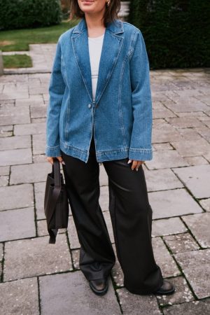 Neo Noir - Dimma Denim Blazer 164159 - Blue