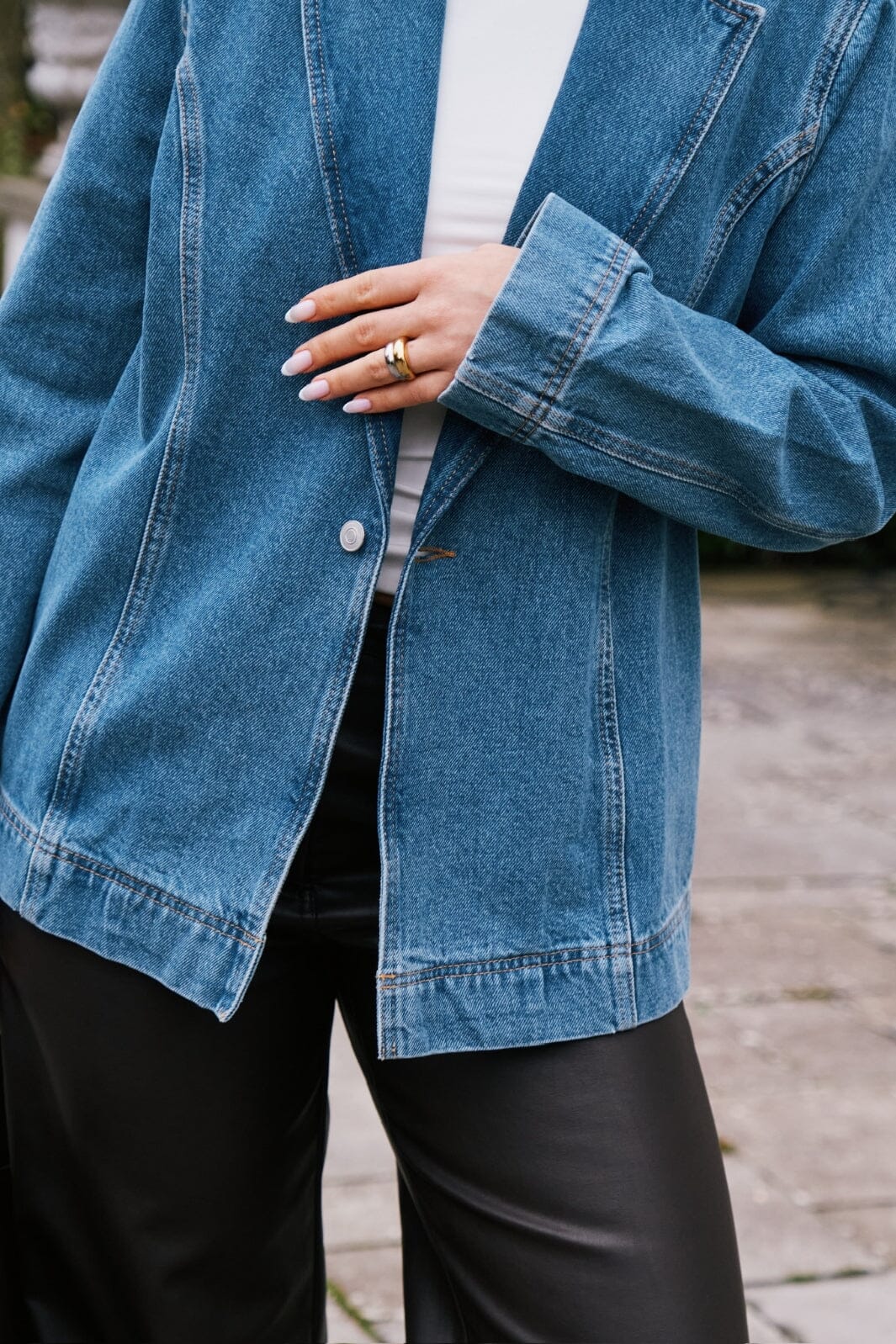 Neo Noir - Dimma Denim Blazer 164159 - Blue
