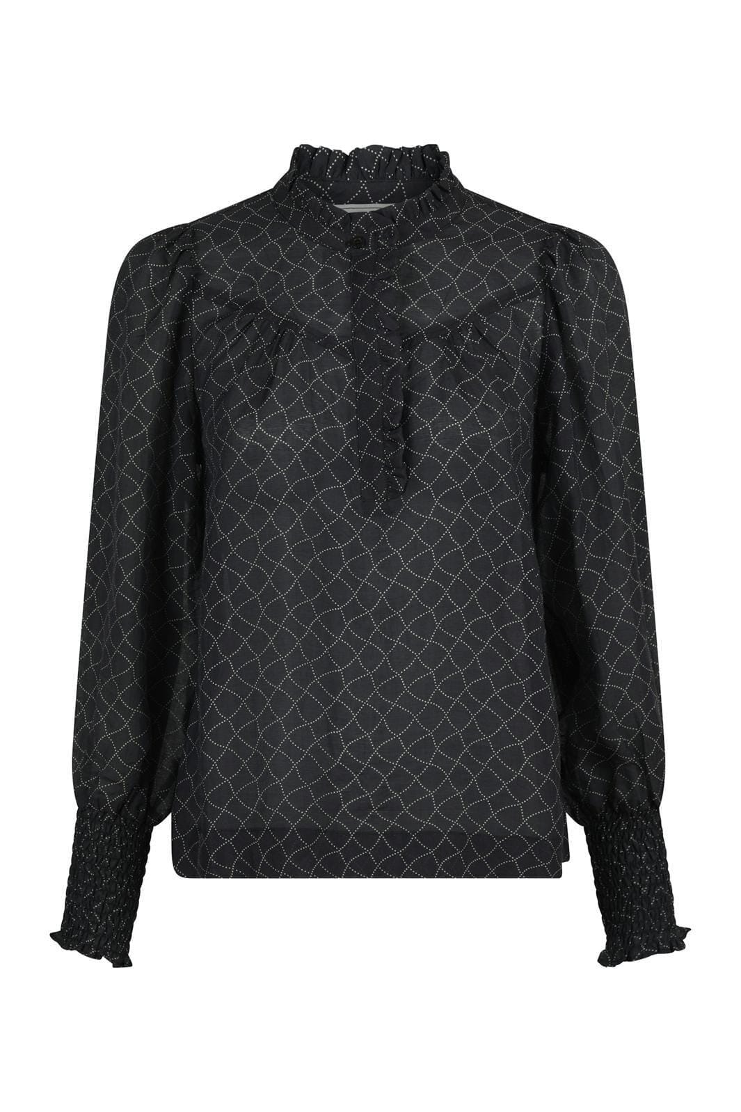 Neo Noir - Karia Illusion Blouse - Black Online