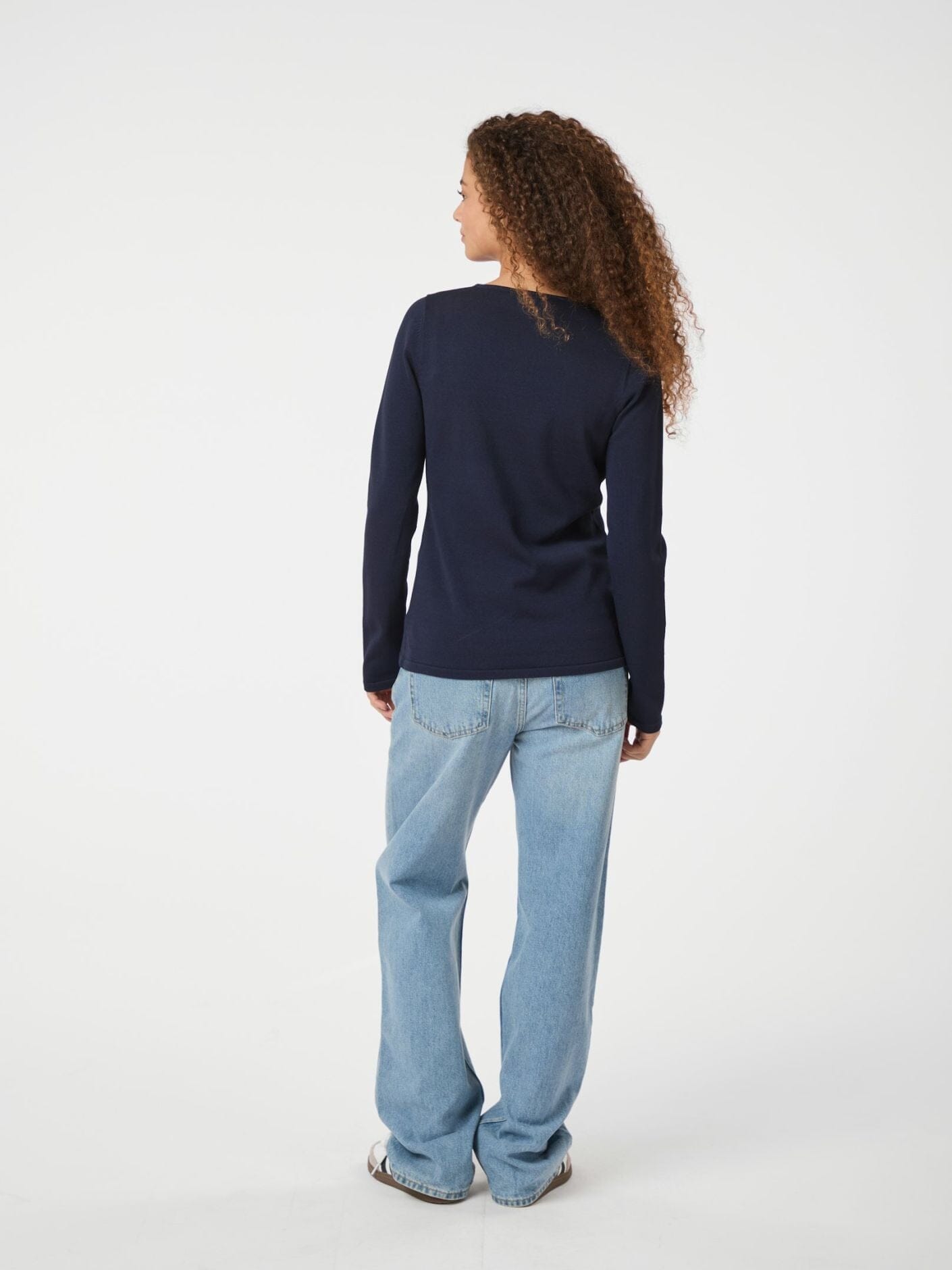 Neo Noir - Teller Knit Blouse 163878 - Dark Navy