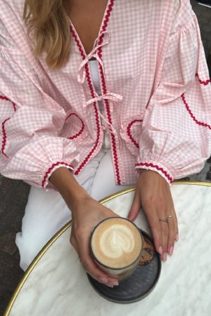 Sissel Edelbo - Astrid Top SE 1023 - Pink Checks