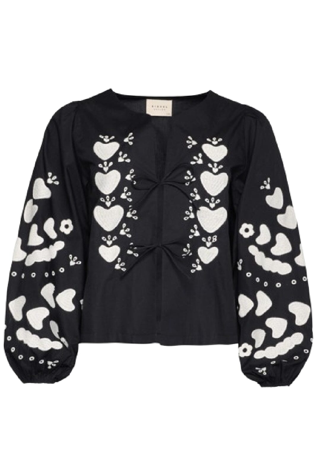 Sissel Edelbo - Elisabeth Top SE 1355 - Black W. White Swan