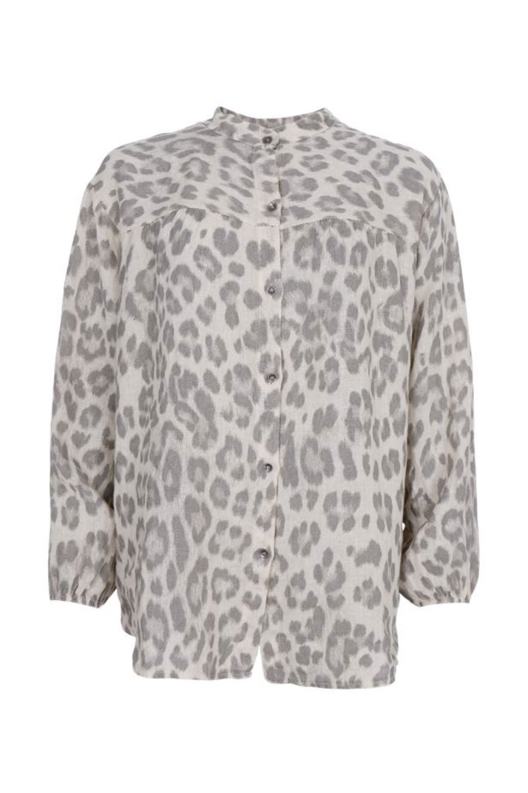 Black Colour - Bcmelina L/S Shirt Blouse 40841 - Natural Leo Levere