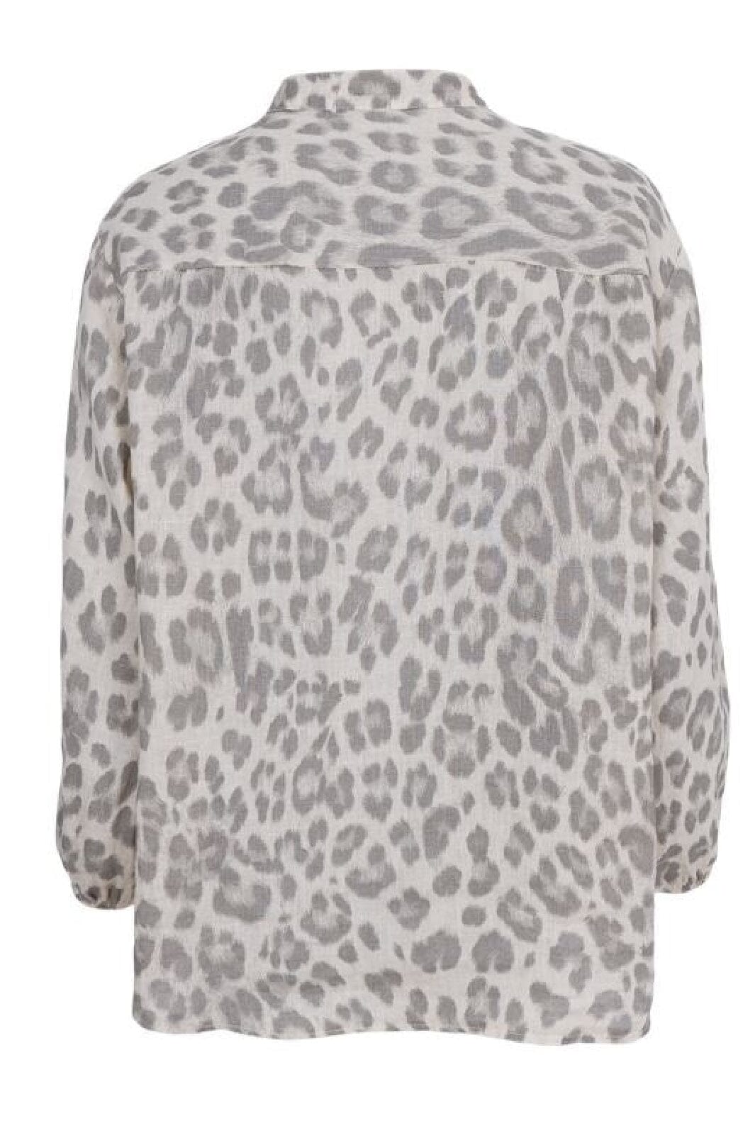 Black Colour - Bcmelina L/S Shirt Blouse 40841 - Natural Leo Levere