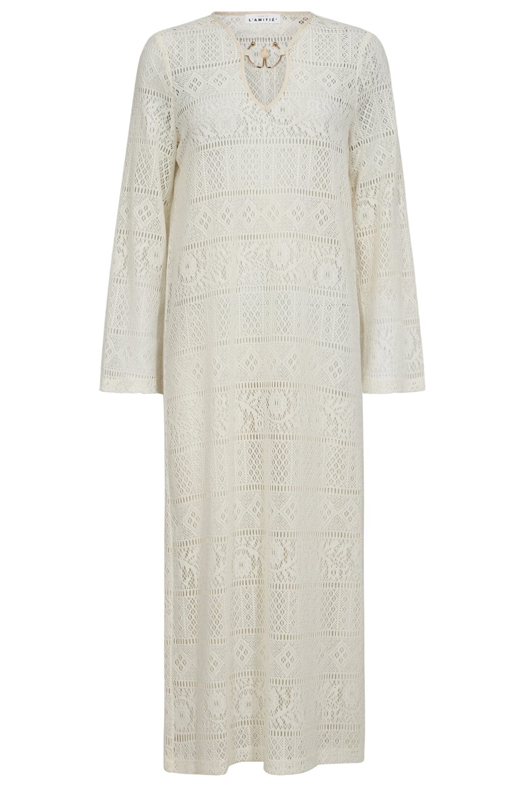 Forudbestilling - Haute L'Amitié - Utopia Lace Ls Buckle Dress HL10081 - Off-White