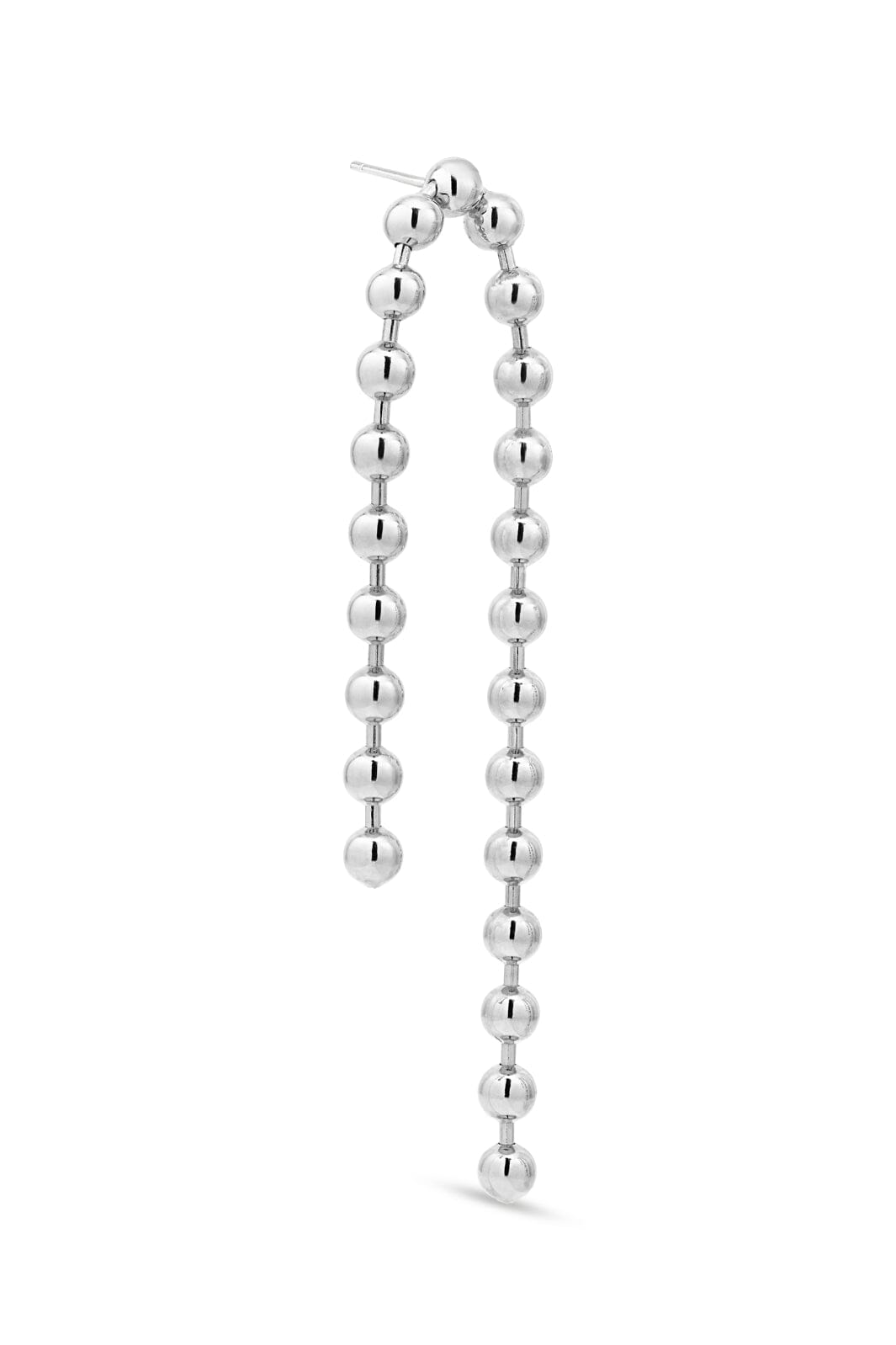 Jane Kønig - Atomic Double Chain Stud - Forsølvet
