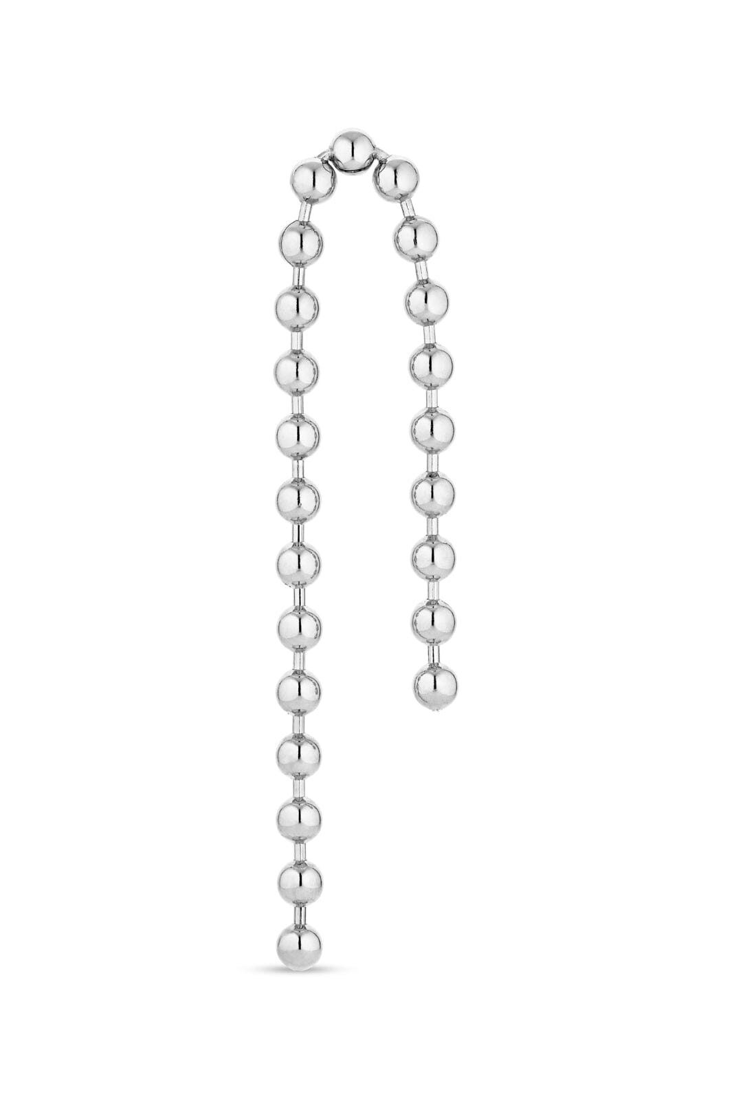Jane Kønig - Atomic Double Chain Stud - Forsølvet