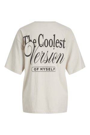 Jjxx - Jxmillow Loose Ss Tee - 4773090 Moonbeam The Coolest Online