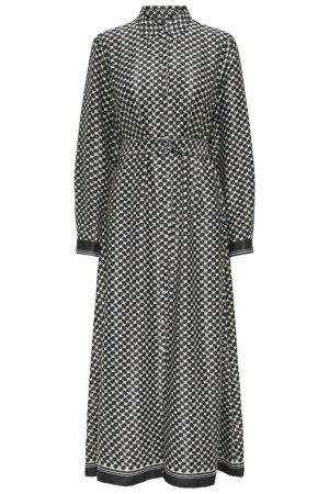 Only - Onljane Life L/S Belt Shirt Dress - 4662959 Black Chic Me