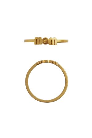 Stine A - Wow Mom Ring Goldenen - 4047-02 Hot på udsalg