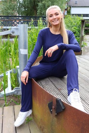 Liberte - Natalia-Ls-Boxy-Blouse - Navy