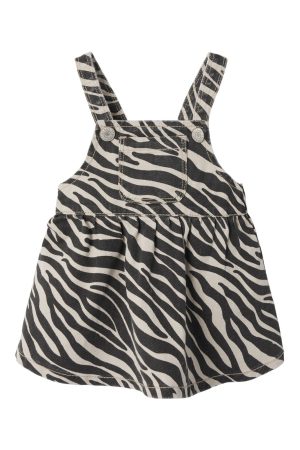 Name It - Nbfzebra Twi Bibskirt 4003-Td T - 4841346 Cement Zebra